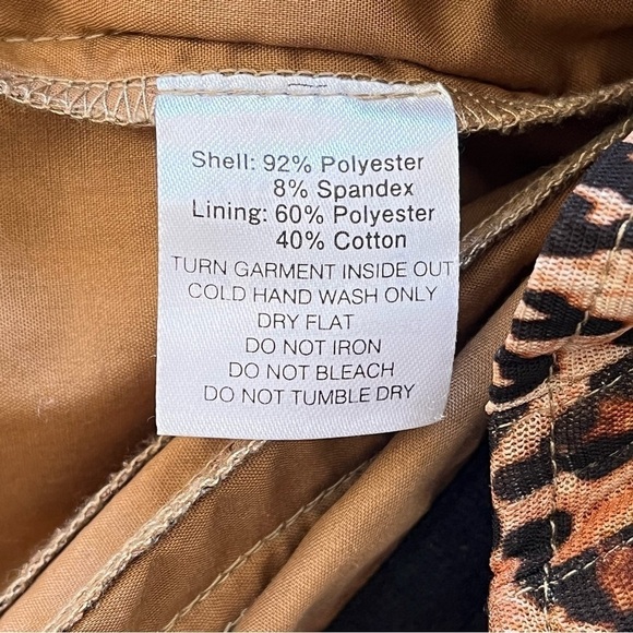 I.AM.GIA Long Sleeve Chelsea Leopard Corset Top XS Lace Up Back Ruched Sleeves - Picture 11 of 11